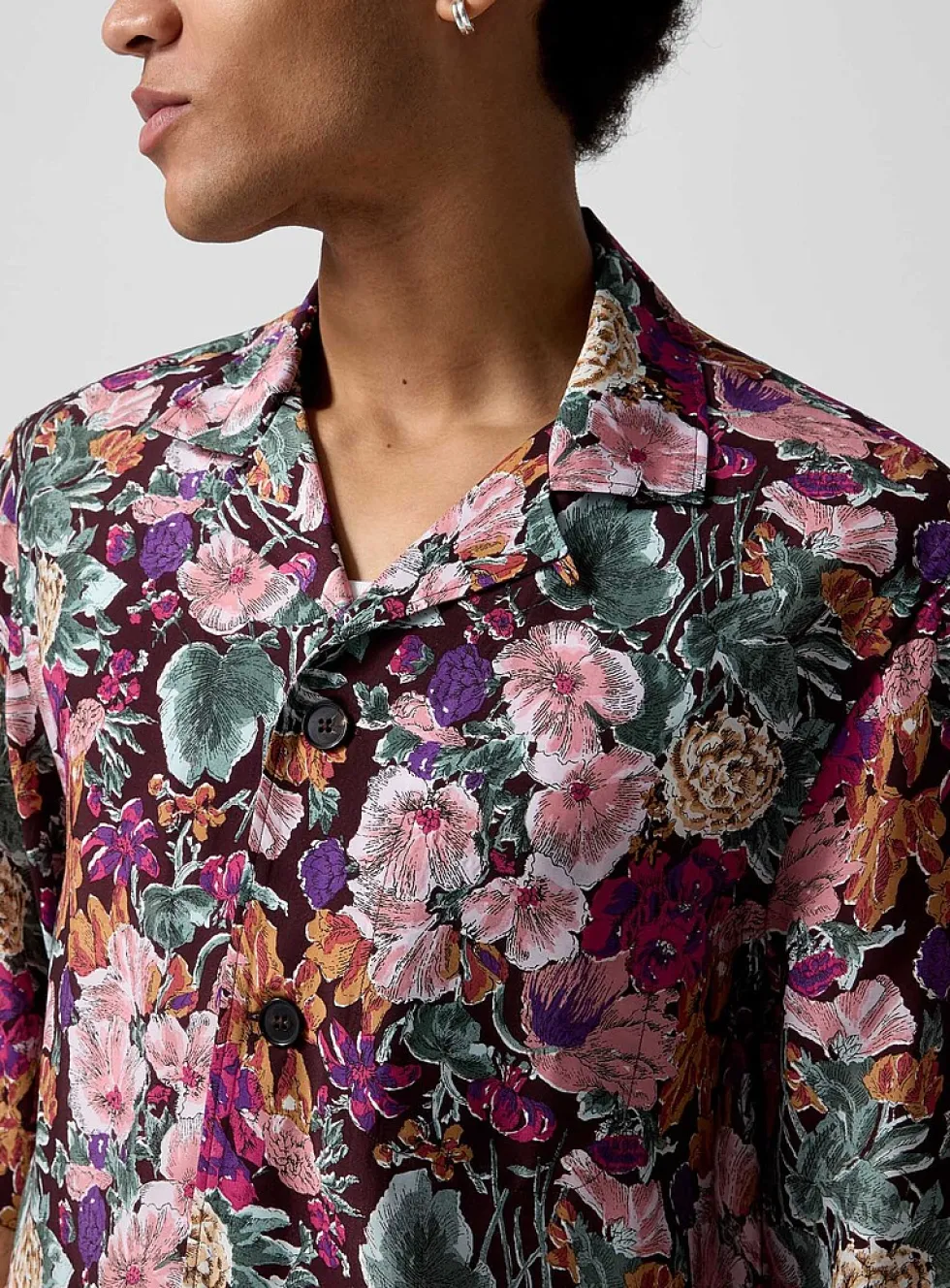 Floral camp shirt