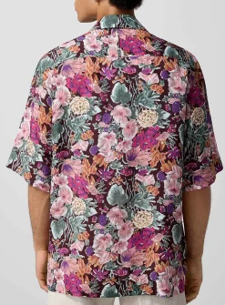 Floral camp shirt