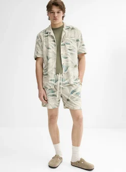 Floral chenille knit short