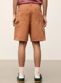 Floral embroidery worker Bermudas