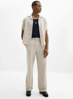Floral jacquard pant