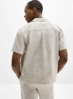 Floral jacquard shirt