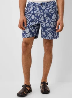 Floral jacquard short