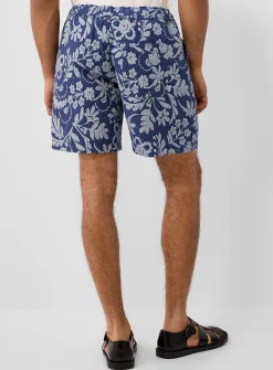 Floral jacquard short
