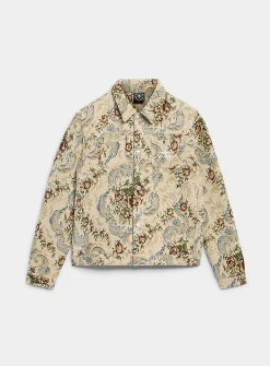 Floral jacquard vest