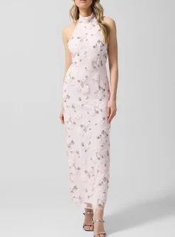 Floral mesh minidress