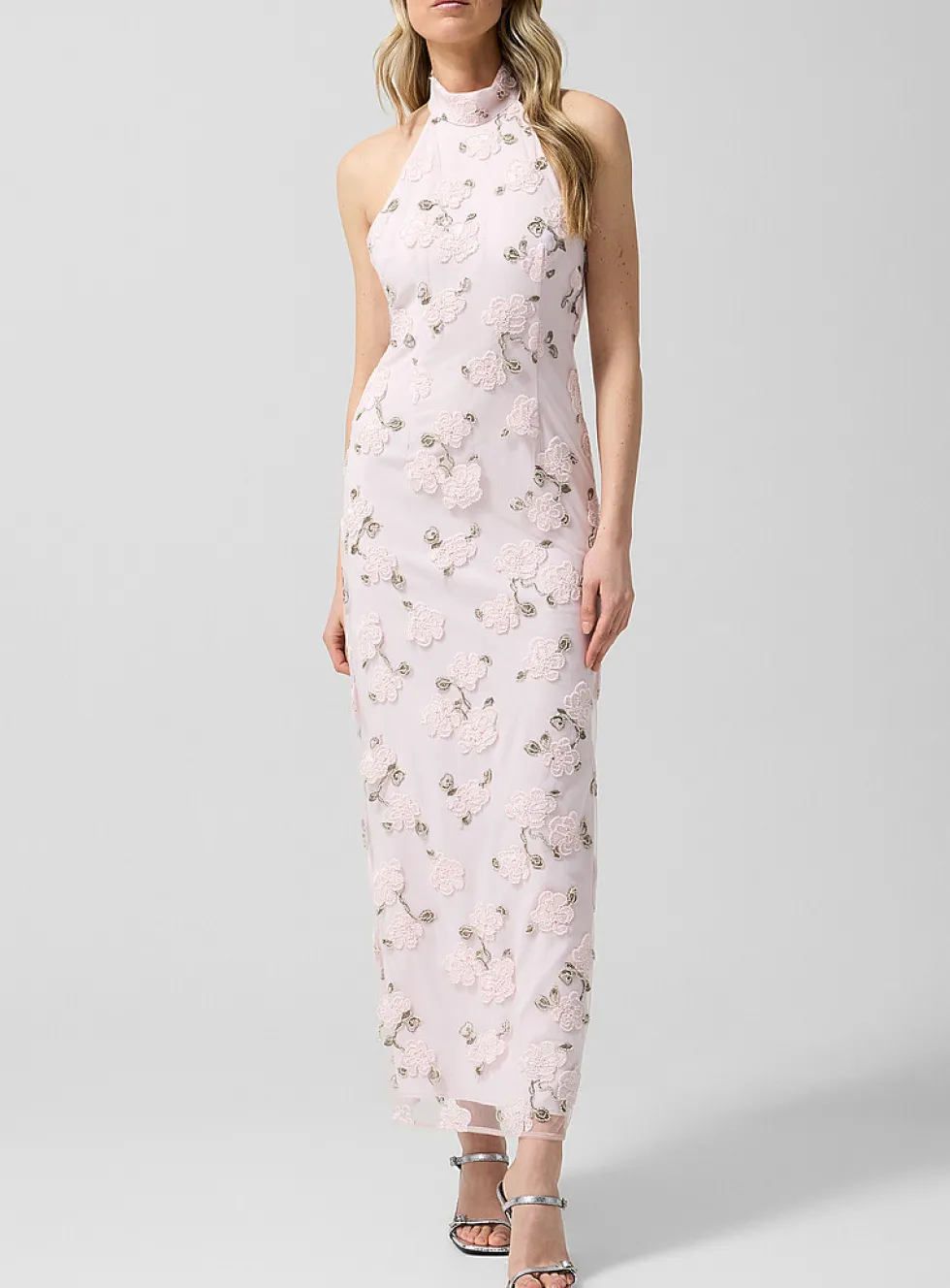 Floral mesh minidress