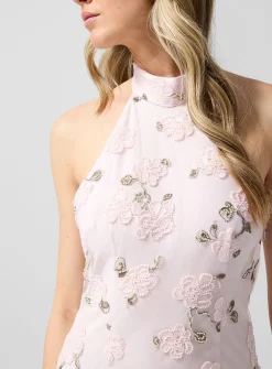 Floral mesh minidress