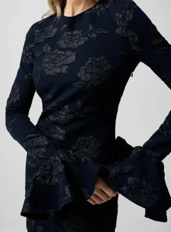 Floral mesh minidress