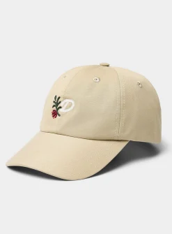 Floral monogram baseball cap
