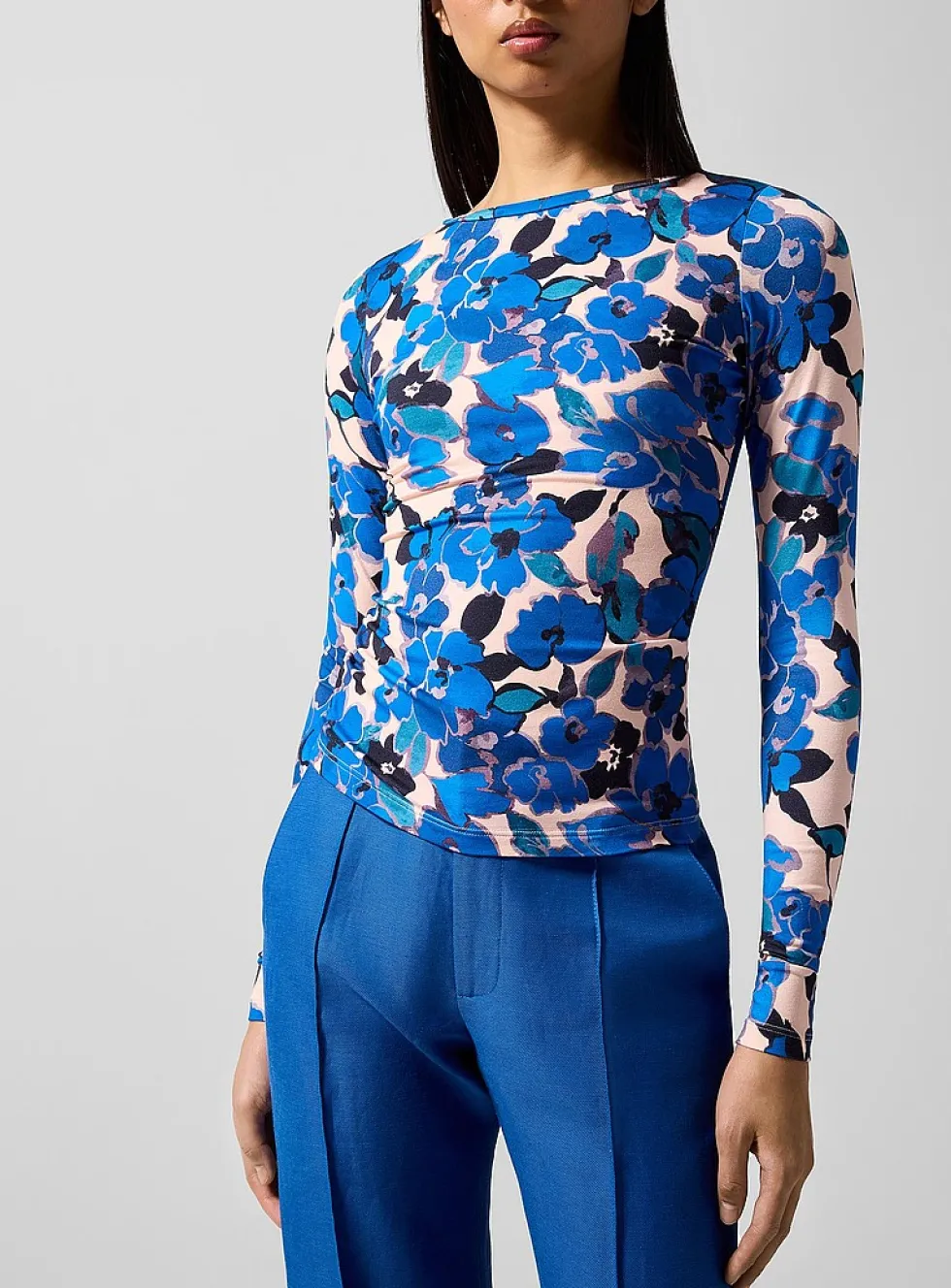 Floral second skin top