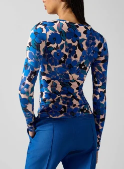 Floral second skin top