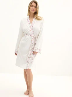 Floral soft robe