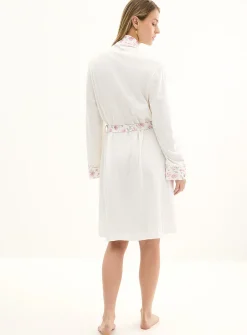 Floral soft robe