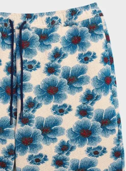 Floral tapestry jacquard short