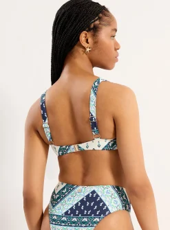 Floral tapestry ring bralette