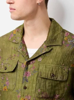 Floral vine fluid shirt