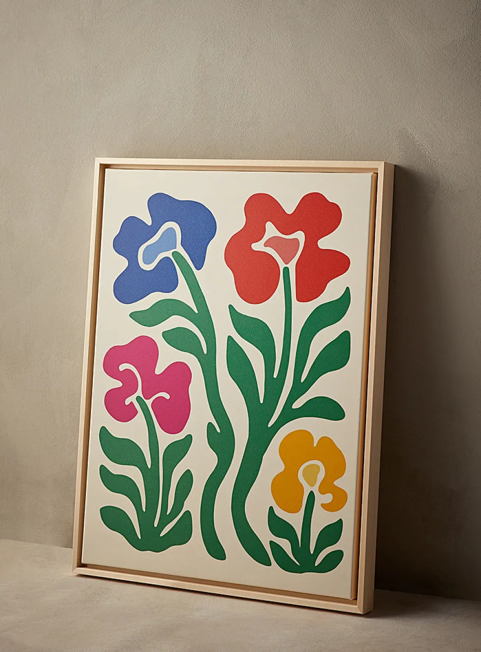 Floral wave art print