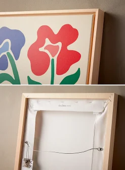 Floral wave art print