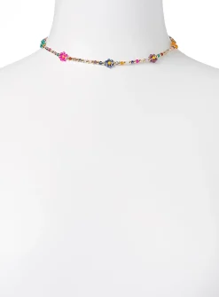 Flower bead necklace