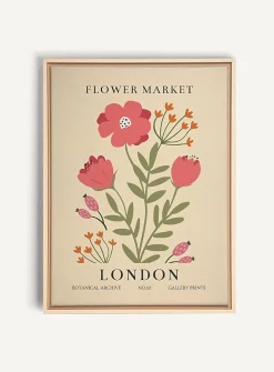Flower Market London art print
