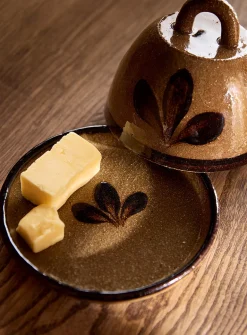 Flower Saint-Armand Butter Dish