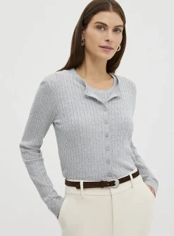 Flowy cable-knit cardigan