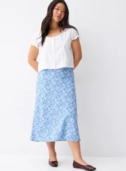 Flowy chiffon maxi skirt