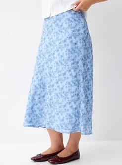 Flowy chiffon maxi skirt
