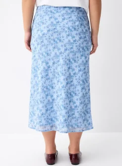 Flowy chiffon maxi skirt