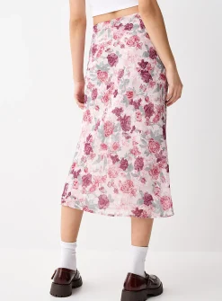 Flowy chiffon maxi skirt