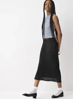 Flowy chiffon maxi skirt
