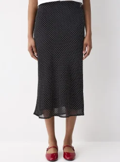 Flowy chiffon maxi skirt