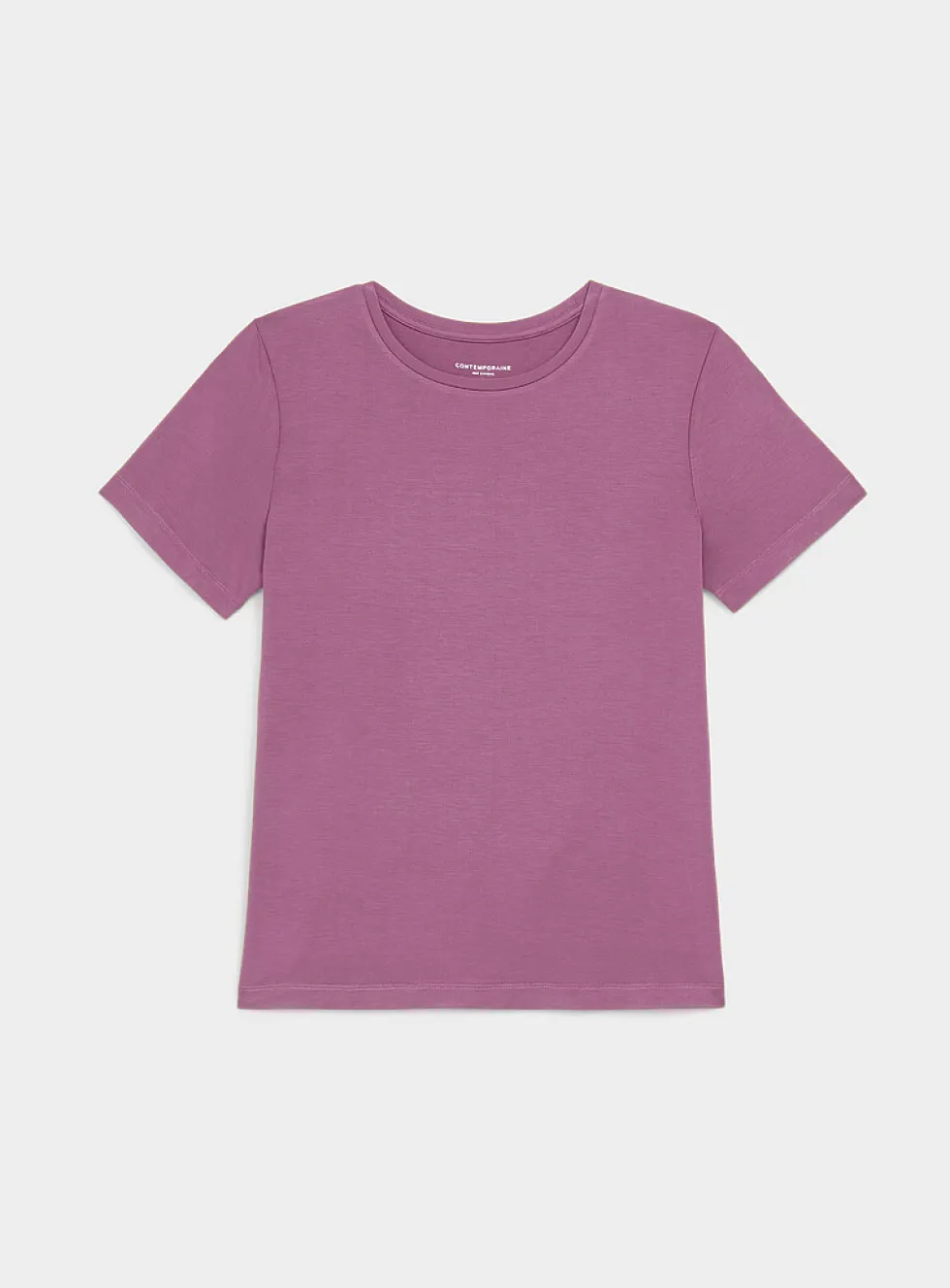 Flowy crew-neck T-shirt