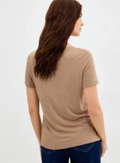 Flowy crew-neck T-shirt