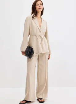 Flowy hammered pant