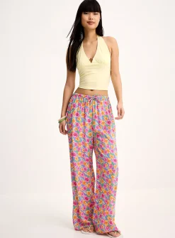 Flowy hibiscus pant