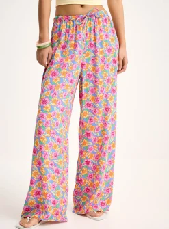 Flowy hibiscus pant