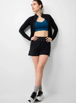 Fluid comfort-waist ripstop short