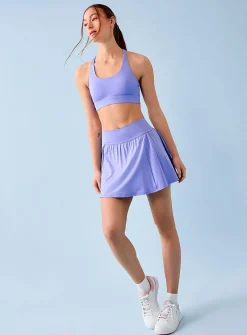 Fluid flared skort