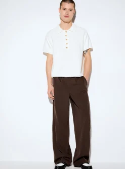 Fluid pleated pant