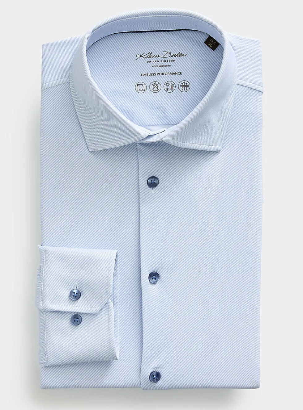 Fluid two-tone twill performance shirt