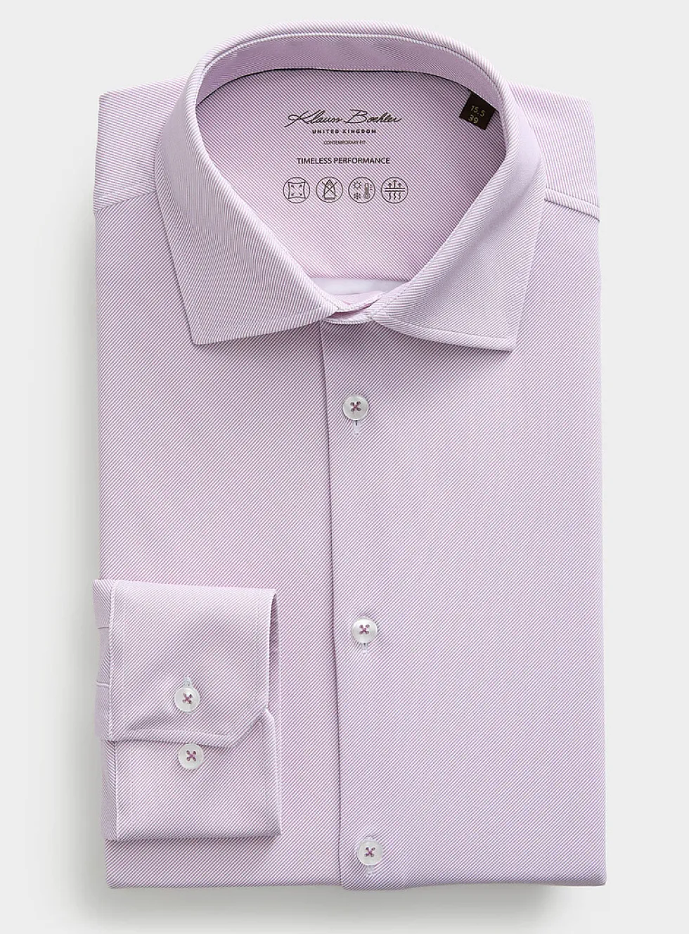 Fluid two-tone twill performance shirt