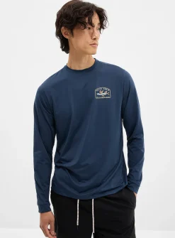 Flying fish long-sleeve rashguard tee