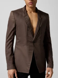Fogpocket Soft Soft sheer brown blazer