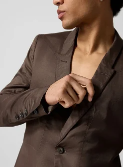 Fogpocket Soft Soft sheer brown blazer