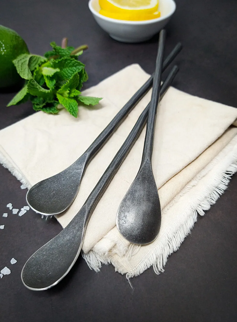 Forged cocktail spoons