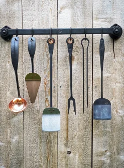 Forged kitchen utensil holder
