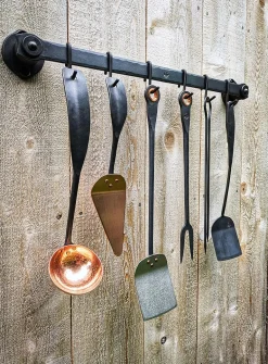 Forged kitchen utensil holder