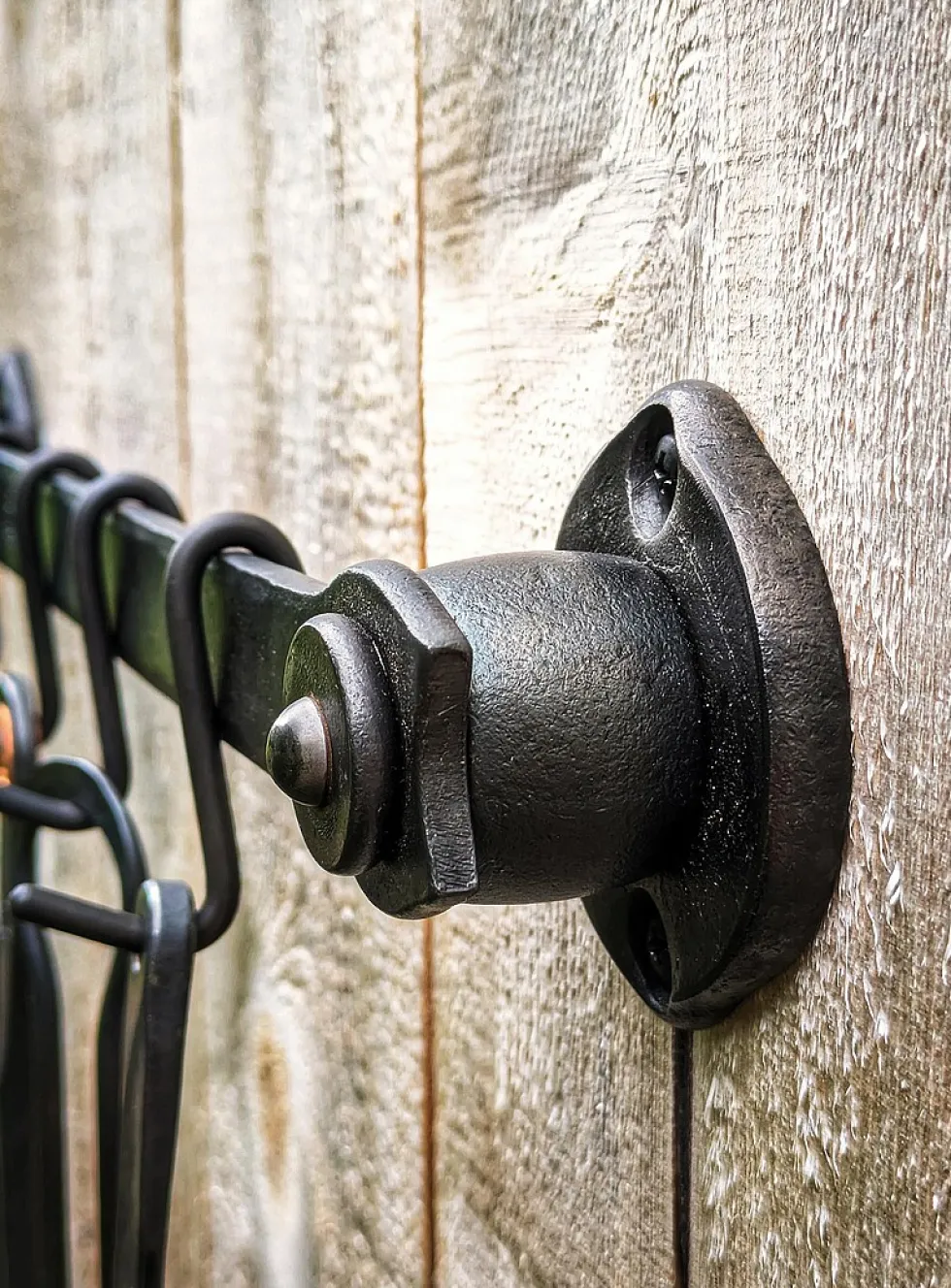 Forged kitchen utensil holder